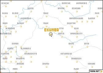 map of Ekumba