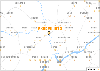 map of Ekurekunta