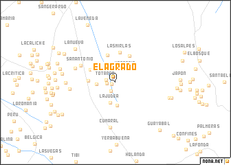 map of El Agrado