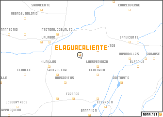 map of El Agua Caliente
