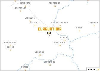 map of El Agua Tibia