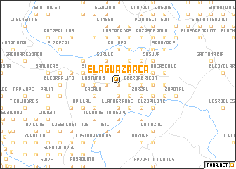 map of El Agua Zarca