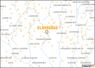 map of El Ahogado