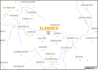 map of El Ahuaco