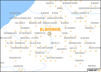 map of El Aïn Iahia