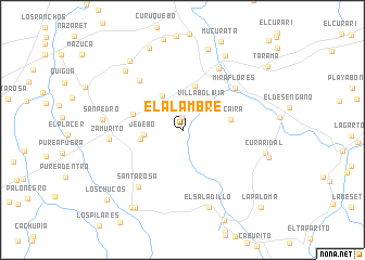 map of El Alambre