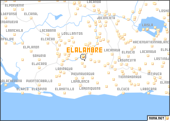 map of El Alambre