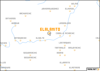 map of El Alamito