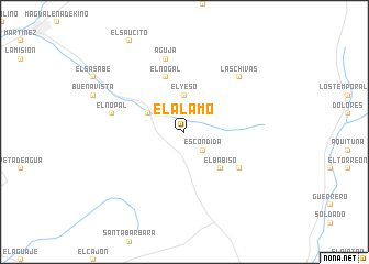 map of El Álamo