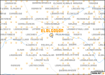 map of El Algodón