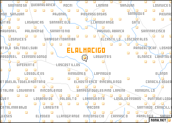 map of El Almácigo