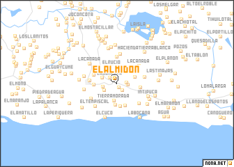 map of El Almidón