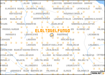 map of El Alto del Fundo