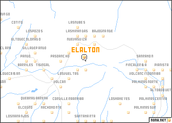 map of El Altón