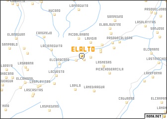 map of El Alto