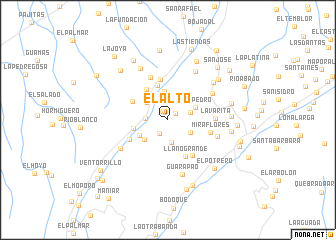 map of El Alto
