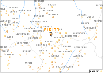 map of El Alto