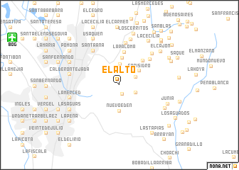 map of El Alto