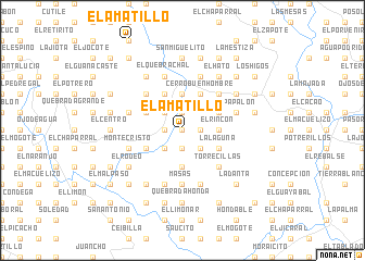 map of El Amatillo