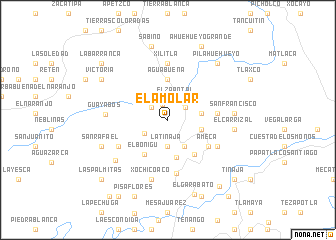 map of El Amolar