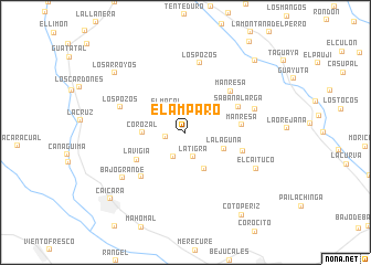 map of El Amparo