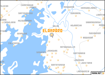 map of El Amparo