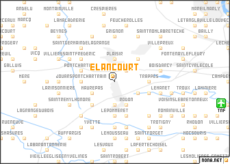 map of Élancourt