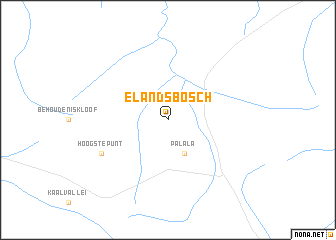 map of Elandsbosch