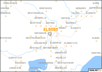 map of El Anón