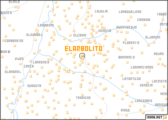 map of El Arbolito