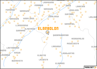 map of El Arbolón