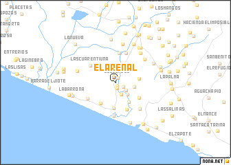 map of El Arenal