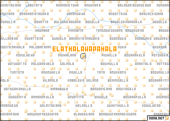 map of Elathalawa Pahala