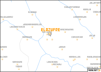 map of El Azufre