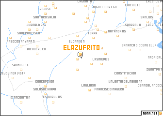 map of El Azufrito