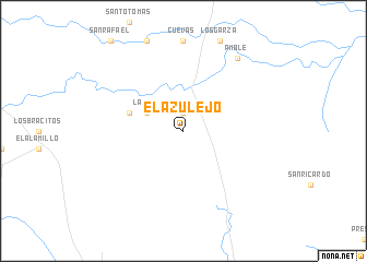 map of El Azulejo