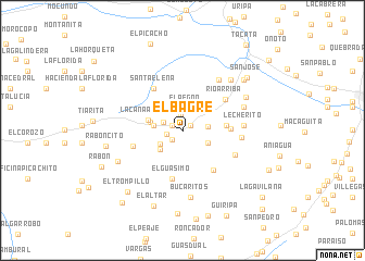 map of El Bagre