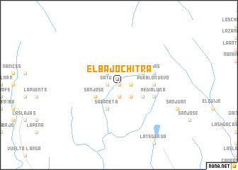 map of El Bajo Chitra