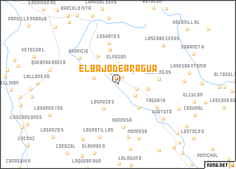 map of El Bajo de Aragua