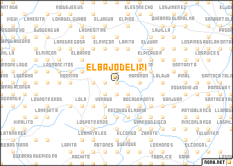 map of El Bajo de Lirí
