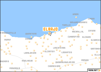 map of El Bajo