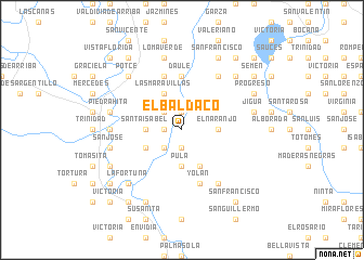 map of El Baldaco