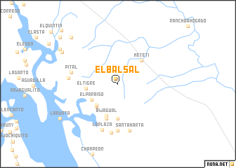 map of El Balsal