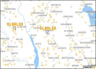 map of El Balso