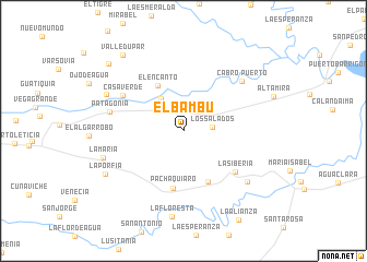 map of El Bambú