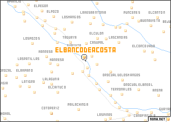 map of El Banco de Acosta