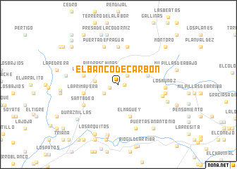 map of El Banco de Carbón