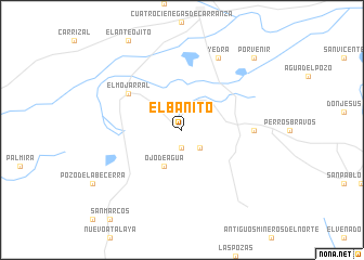 map of El Bañito