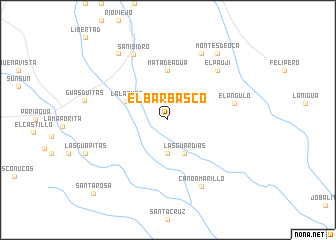 map of El Barbasco