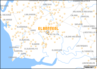 map of El Barreal